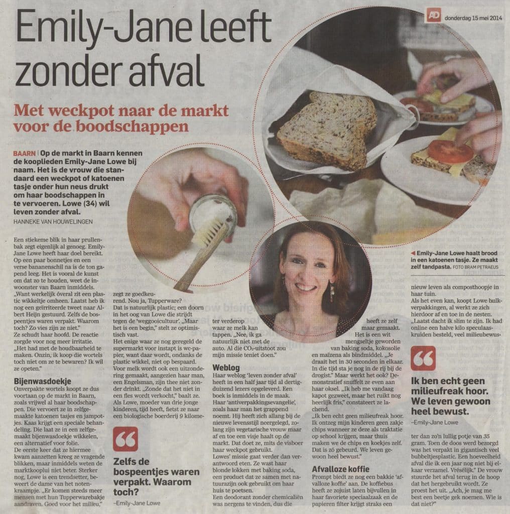Emily-Jane leeft zonder afval 27 Emily-Jane leeft zonder afval