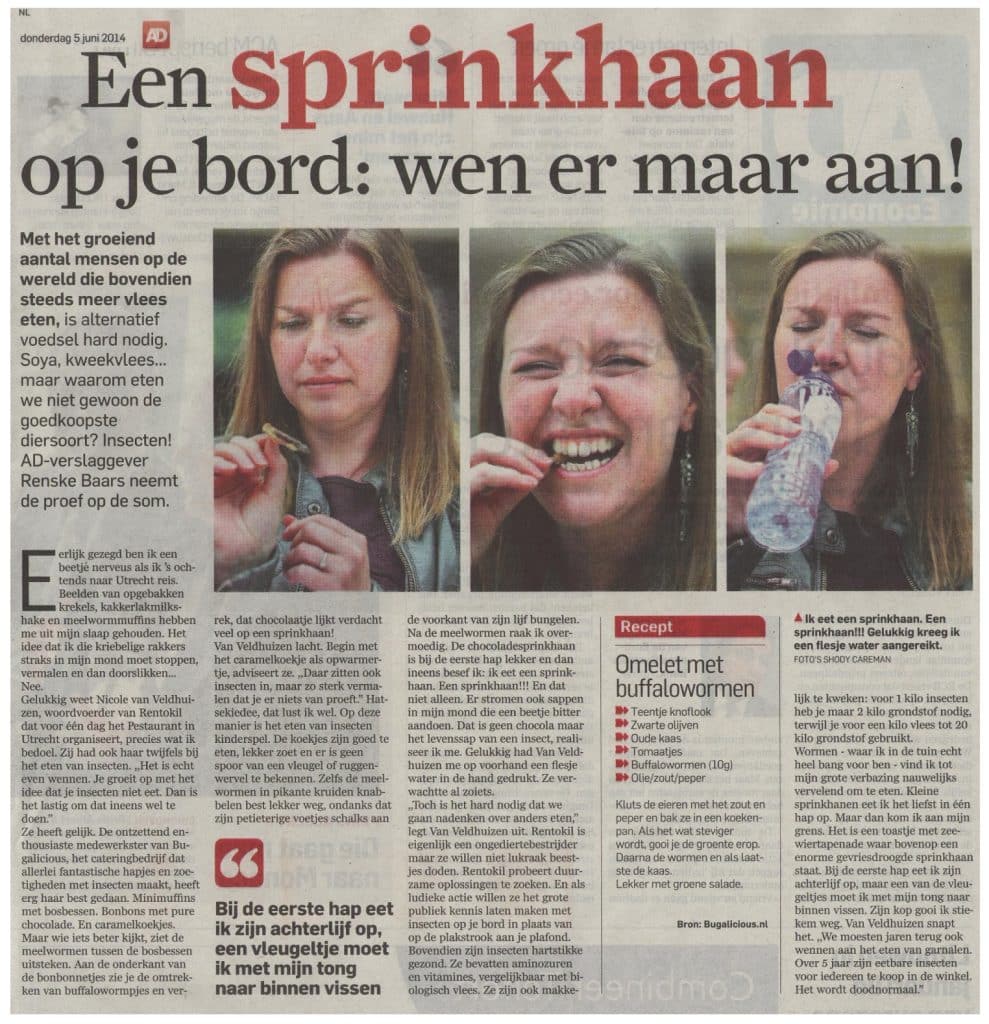 Een sprinkhaan op je bord: wen er maar aan! 24 Eensprinkhaanopjebordwenermaaraan