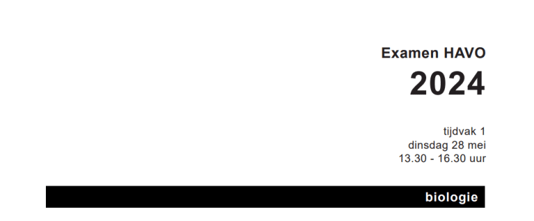 CE HAVO 2024 (1e tv) - Biologielessen.nl