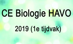 CE biologie havo 2019 1e tijdvak