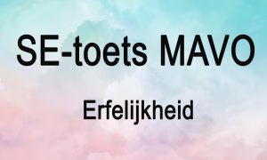 SE toets 4 mavo erfelijkheid