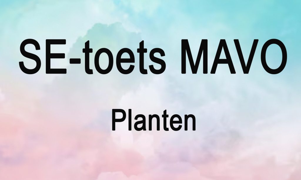 SE toets 4 mavo planten