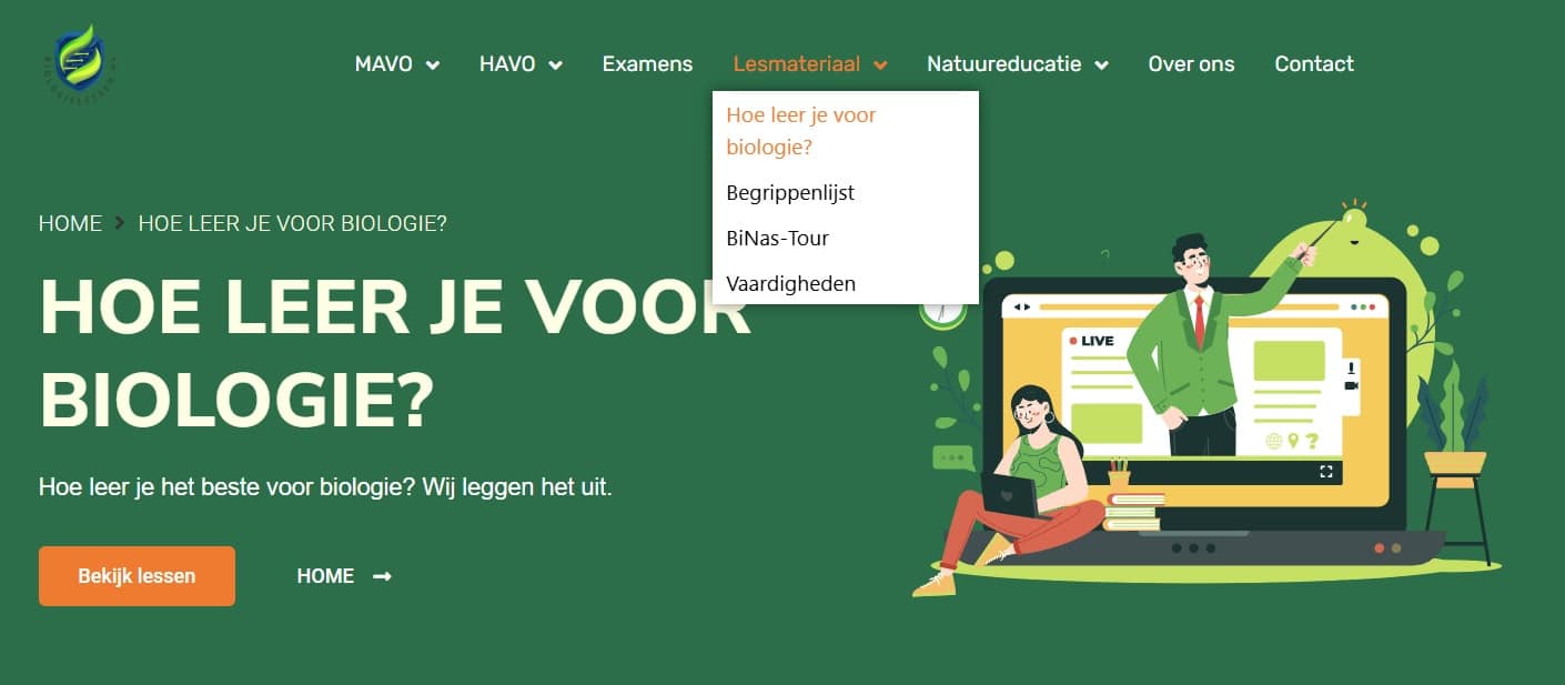 Hoe leer je voor bio